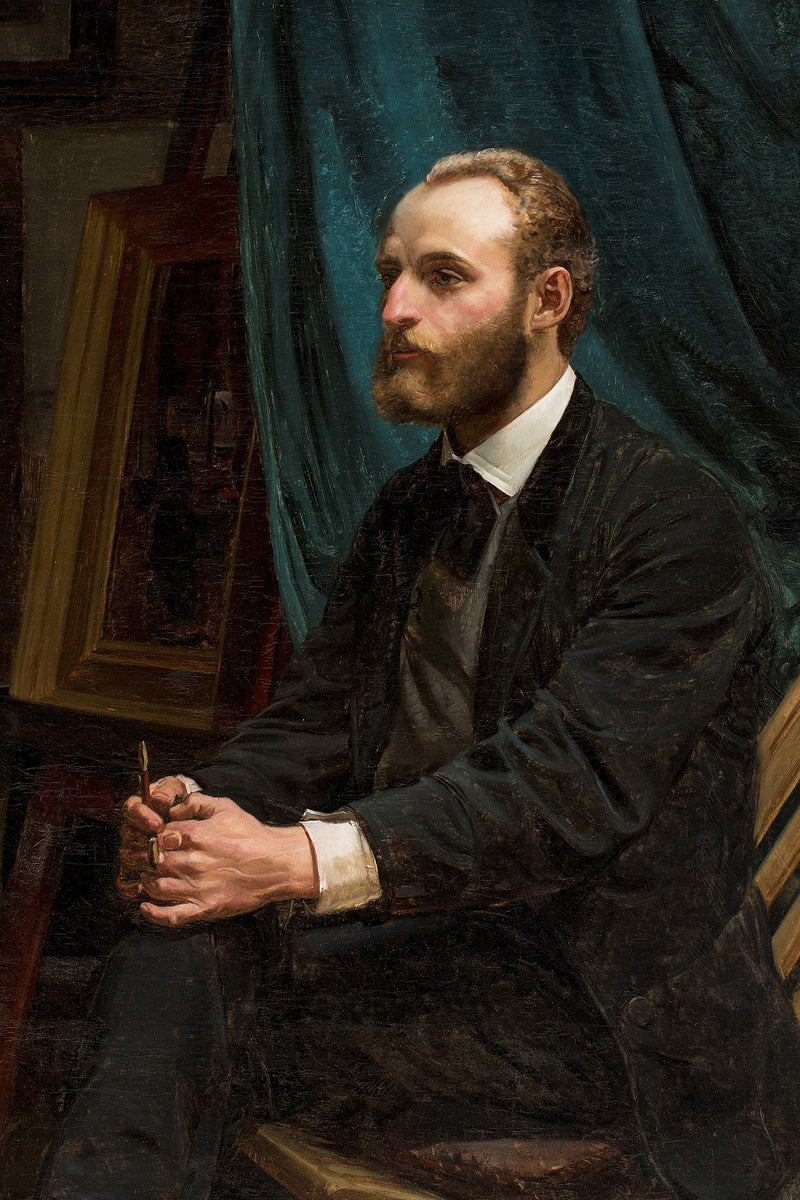 Viggo Johansen dans son studio - Michael Peter Ancher