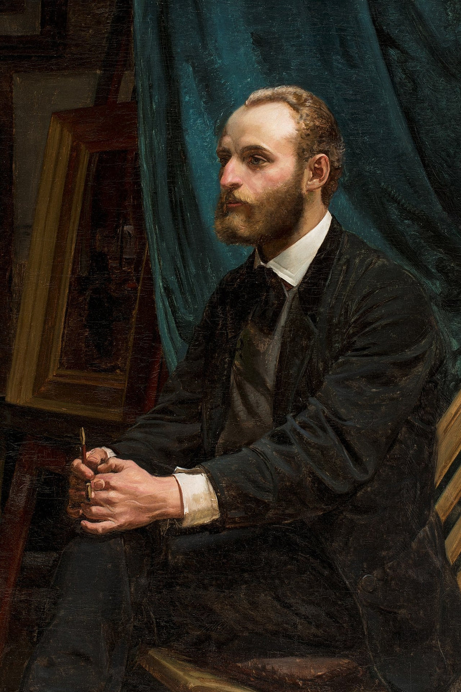 Viggo Johansen dans son studio - Michael Peter Ancher