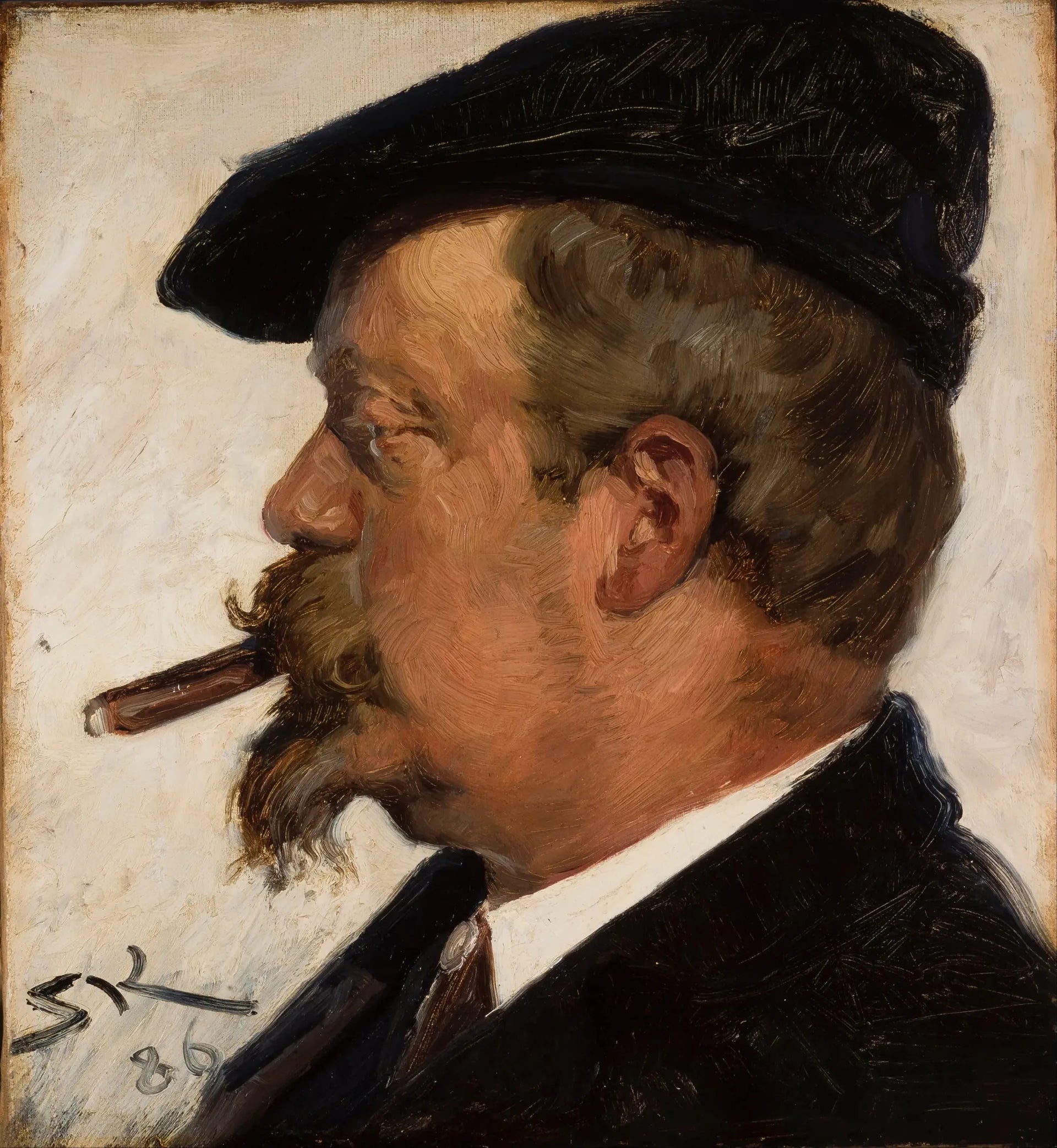 Vilhelm Rosenstand - Peder Severin Krøyer image 1 tableau peint à l’huile sur toile