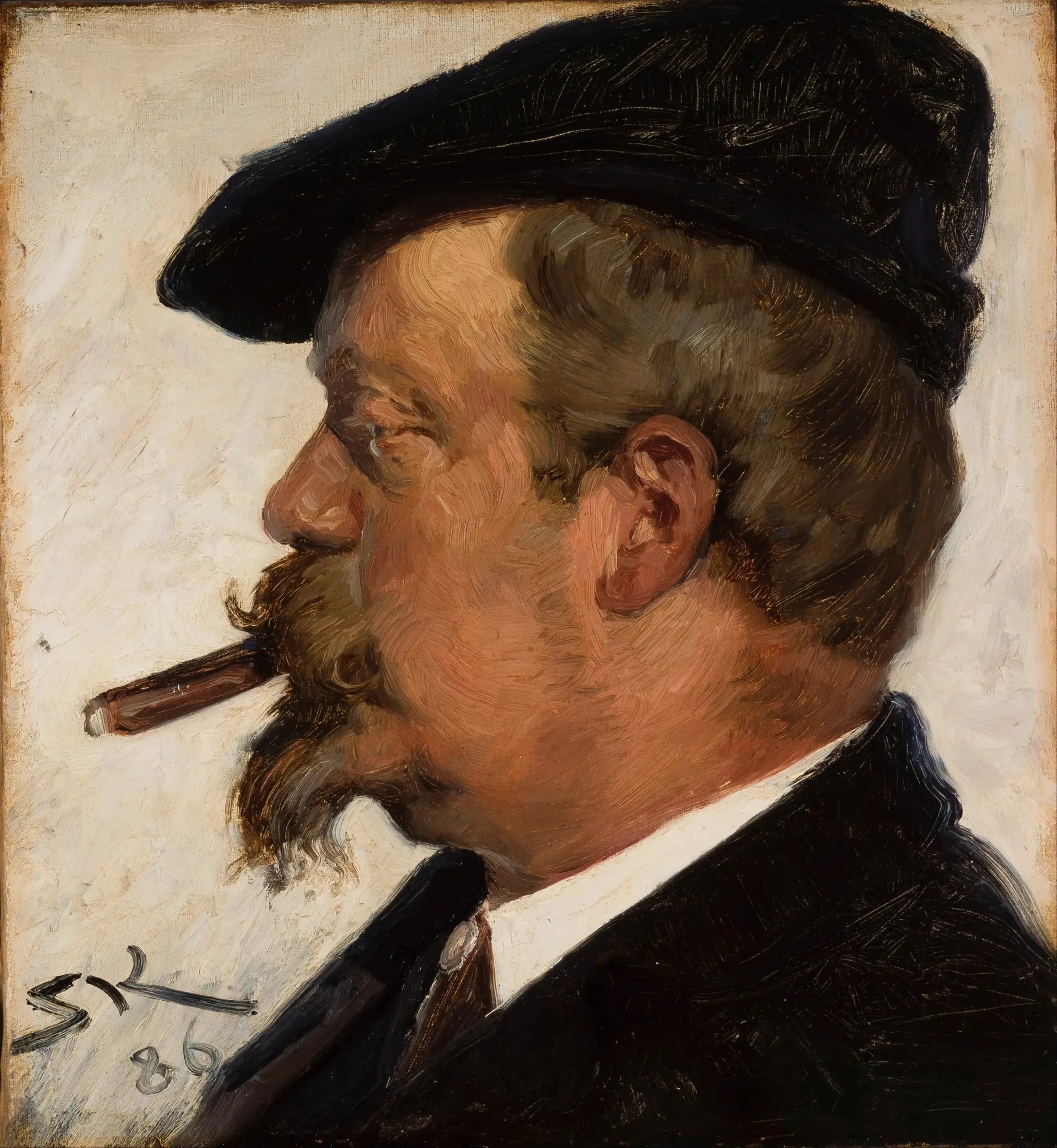 Vilhelm Rosenstand - Peder Severin Krøyer image 1 tableau peint à l’huile sur toile