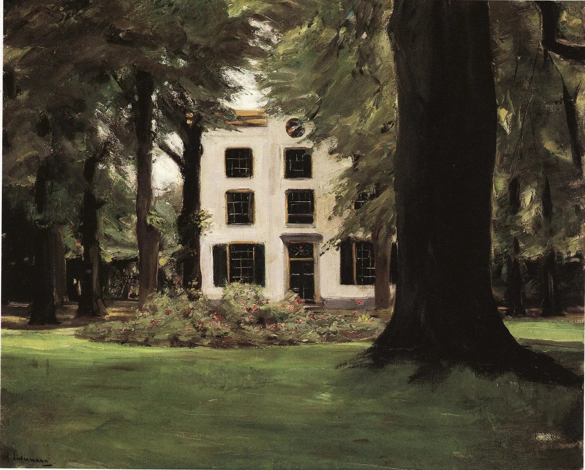 Villa à Hilversum - Max Liebermann image 1 copie peinte à la main à l’huile