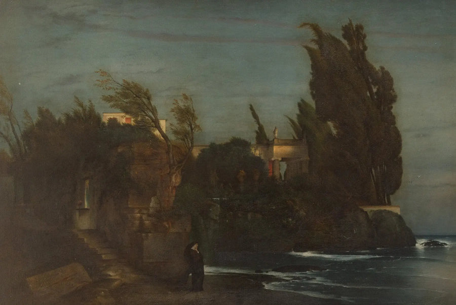 Villa en bord de mer - Arnold Böcklin