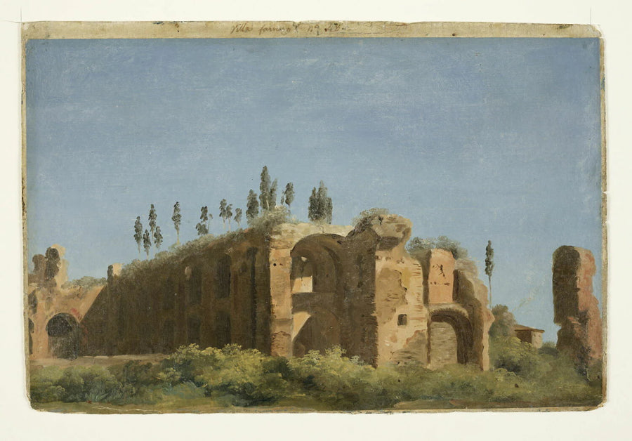 À la villa Farnèse : les ruines, dit aussi : Vue du Palatin - Pierre de Valenciennes