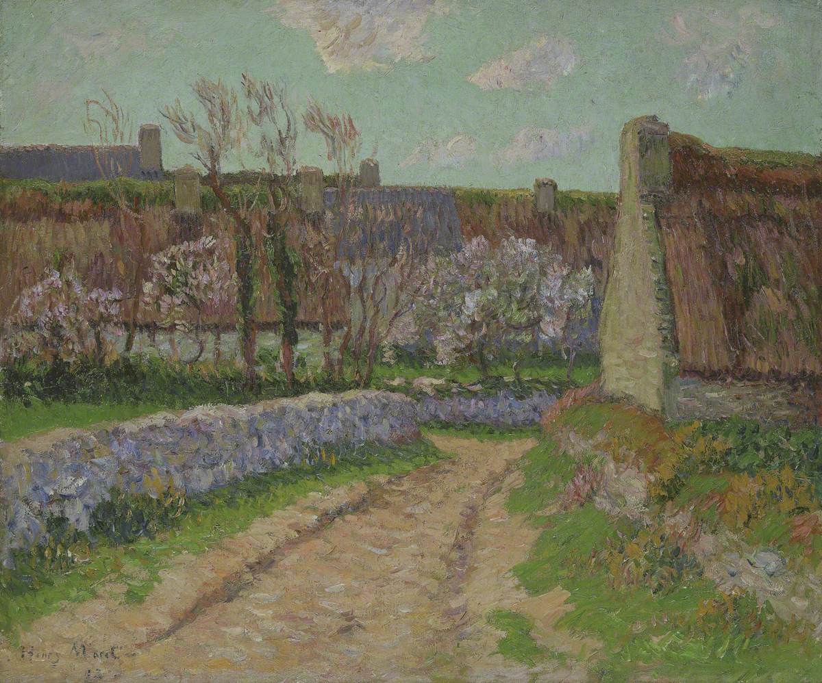 Village de Clohars - Henry Moret image 1 copie de tableau peinte à la main