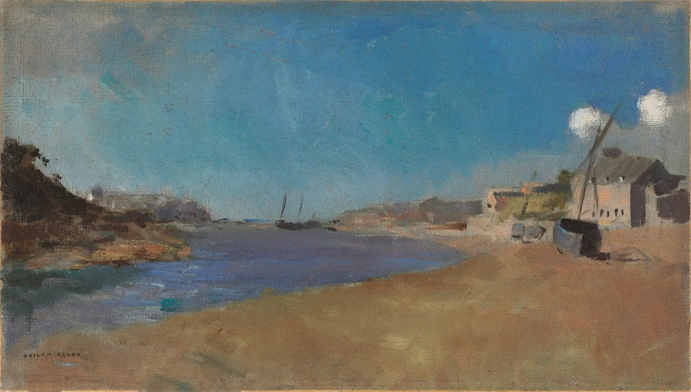 Village de pêcheurs Bretagne - Odilon Redon - Alpha Reproduction