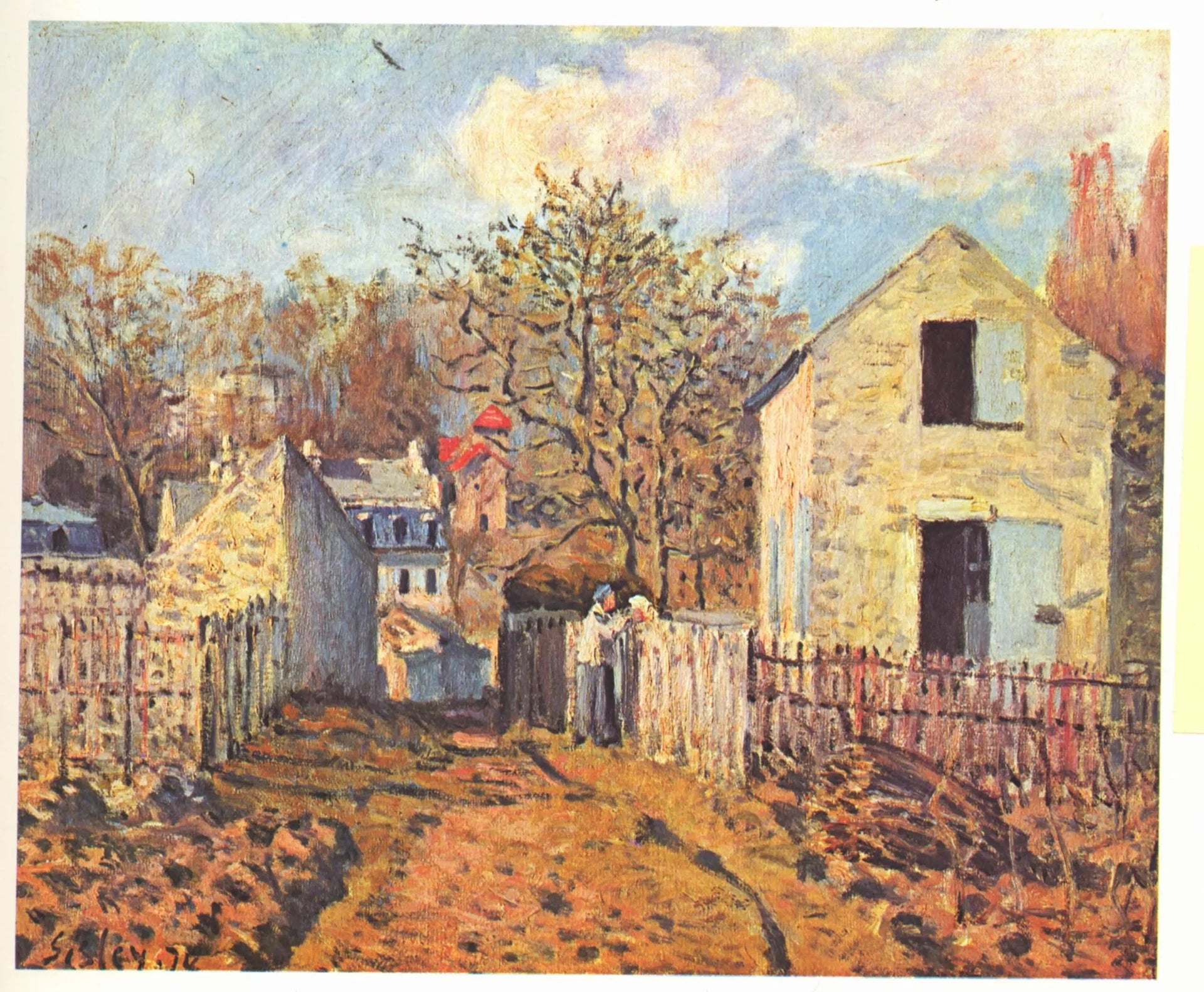 Village de Voisins - Alfred Sisley image 1 reproduction artisanale de tableau