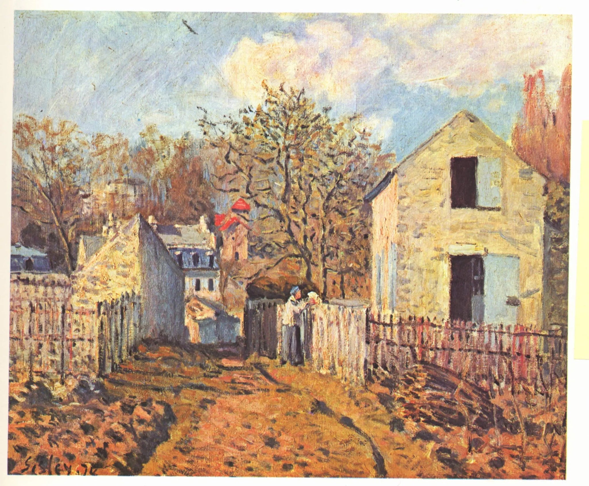 Village de Voisins - Alfred Sisley image 1 reproduction artisanale de tableau