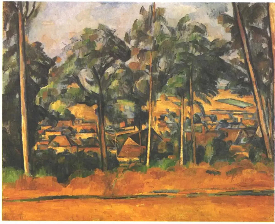 Village derrière les arbres - Paul Cézanne
