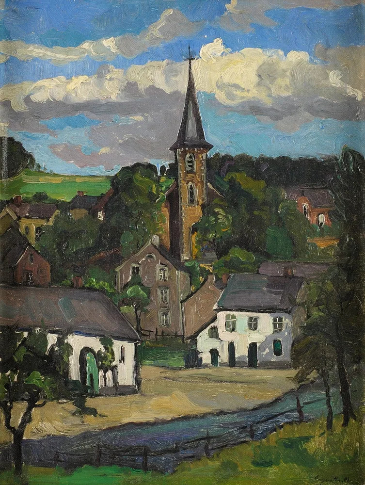 Village - Louis Anquetin image 1 reproduction réalisée par Alpha Reproduction