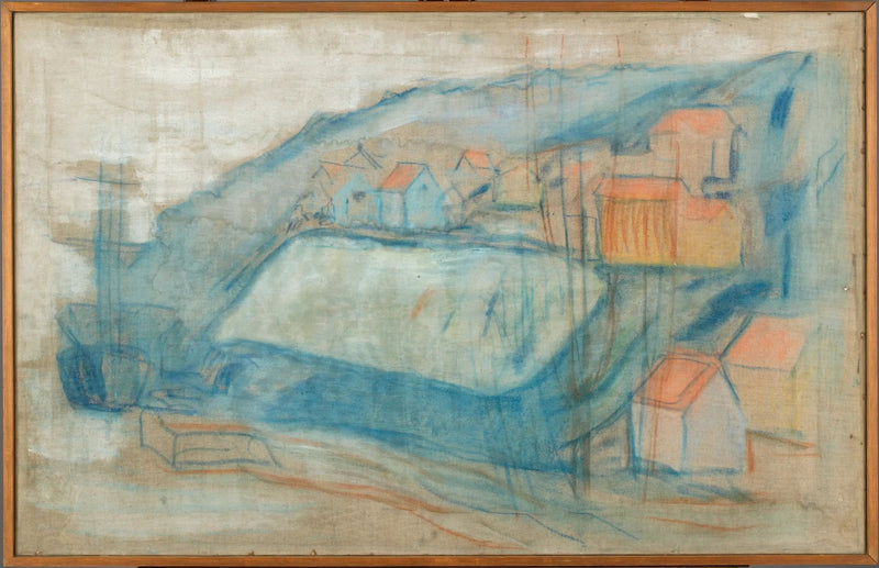 Village près de la mer - Edvard Munch