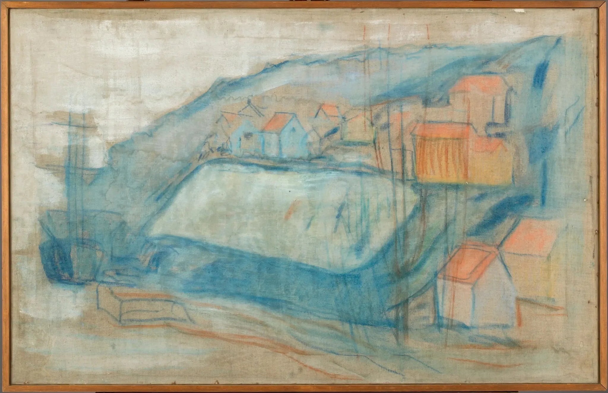 Village près de la mer - Edvard Munch image 1 reproduction réalisée par Alpha Reproduction