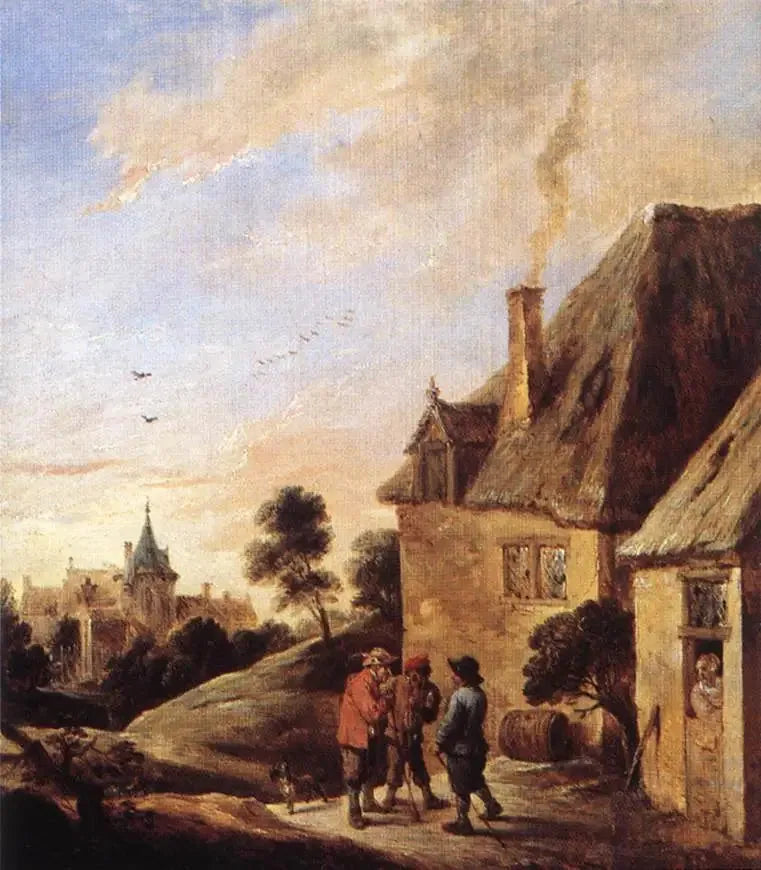 Village Scene - David Teniers le Jeune image 1 reproduction réalisée par Alpha Reproduction
