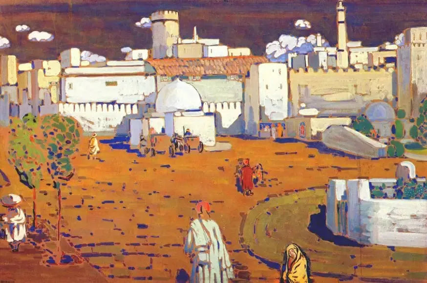 Ville arabe - Vassily Kandinsky image 1 reproduction de peinture à l’huile