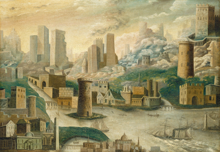 Une ville fantastique - American 19th Century
