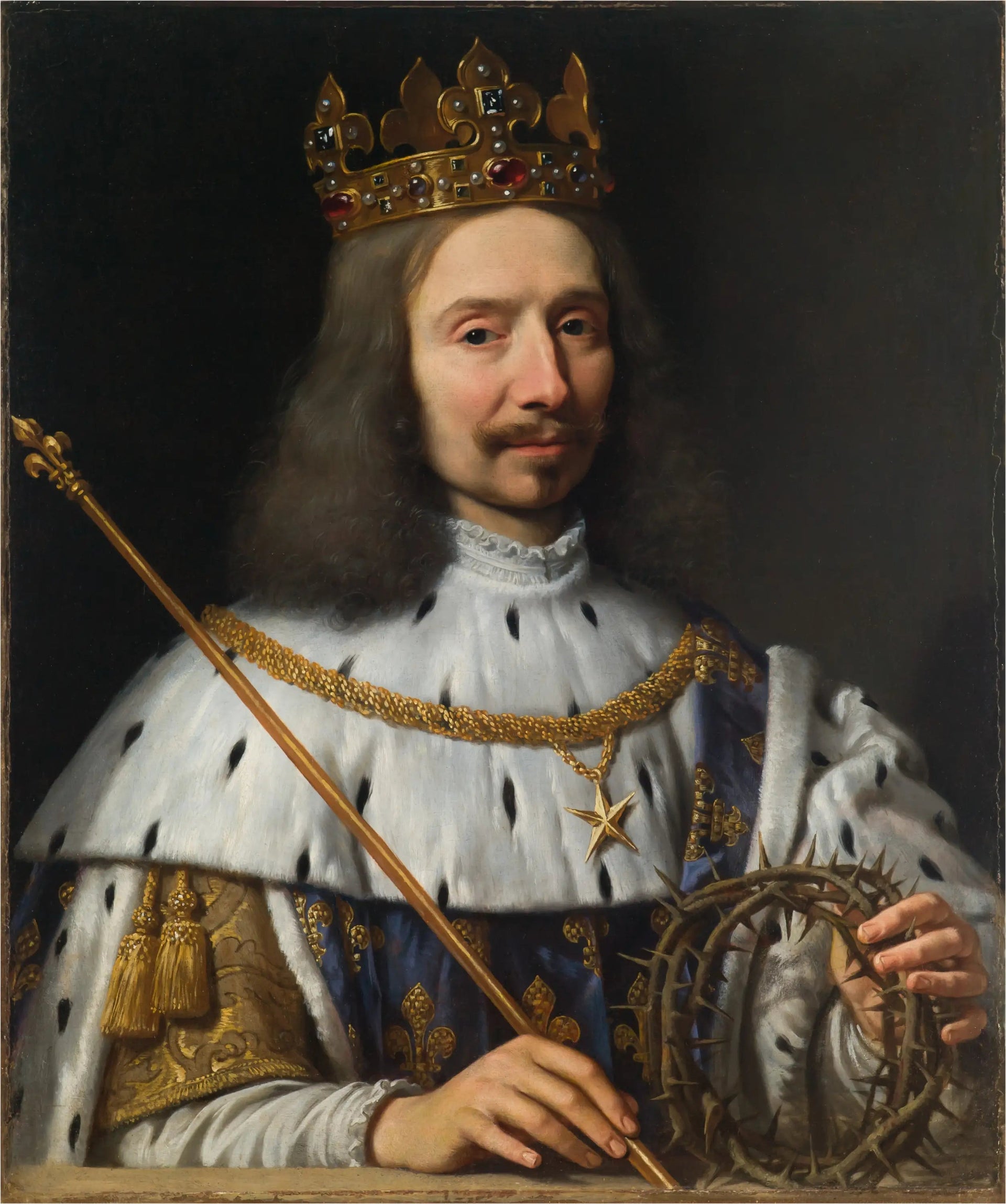 Vincent Voiture dans le rôle de Saint-Louis - Philippe de Champaigne image 1 tableau peint à l’huile sur toile