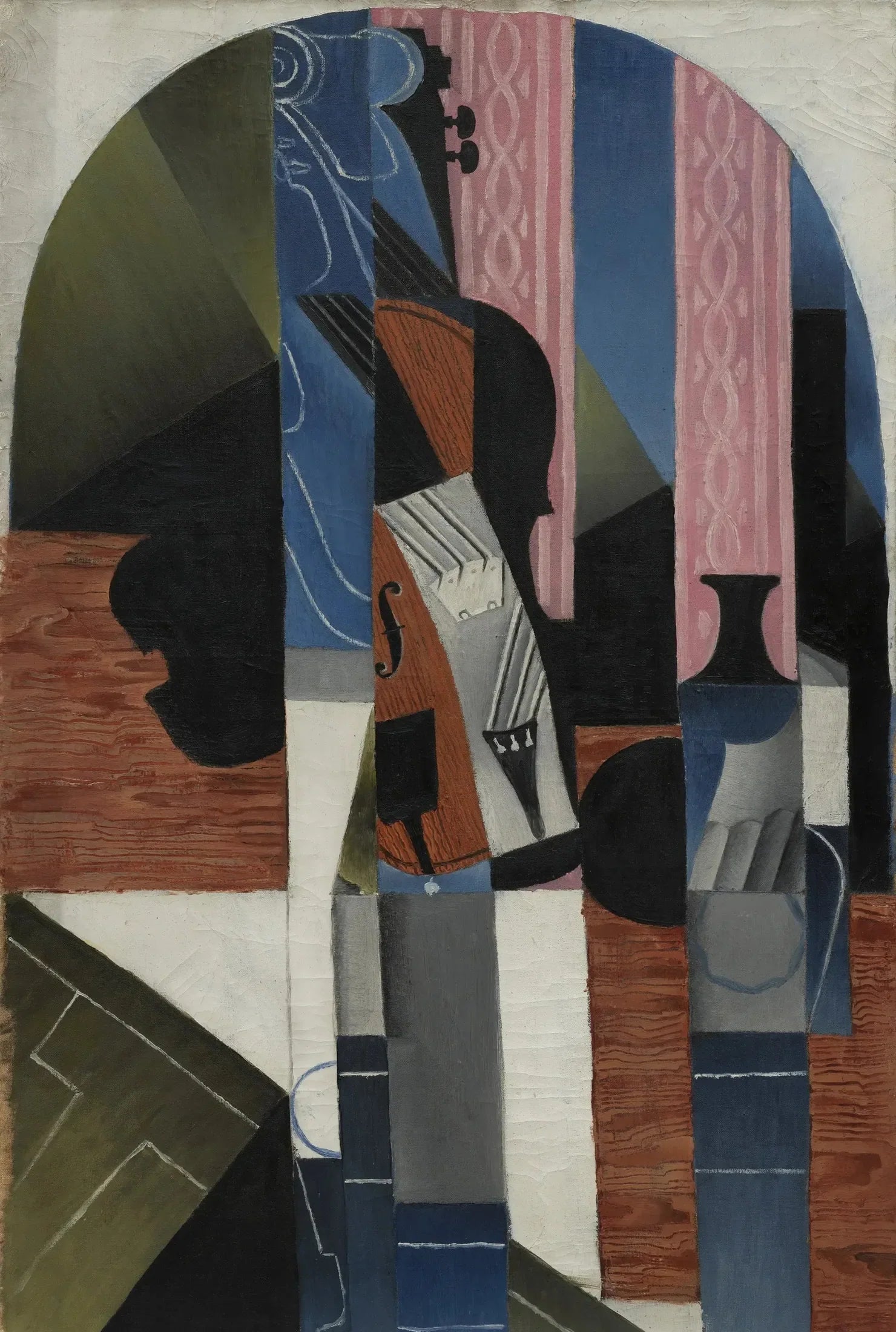Violon et encrier - Juan Gris image 1 copie peinte à la main à l’huile