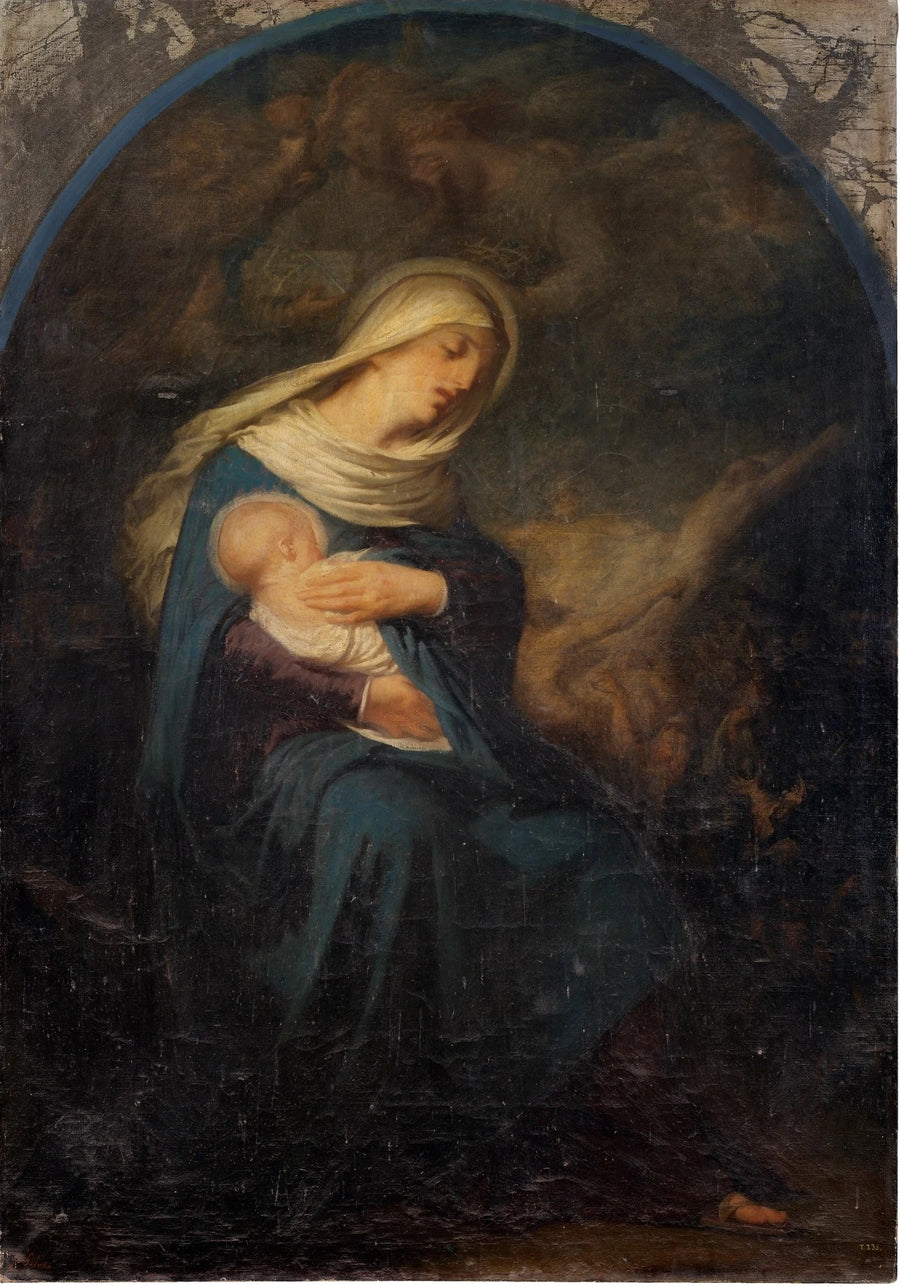 La Virgen con el Niño según una piadosa creencia - José María Galván y Candela