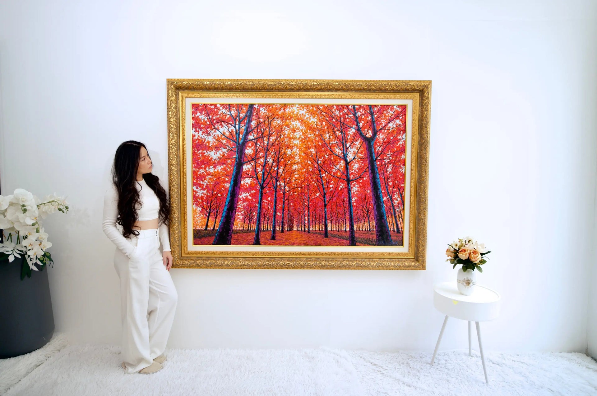 Visage d'Automne | 150 x 100 cm image 12 copie de tableau peinte à la main