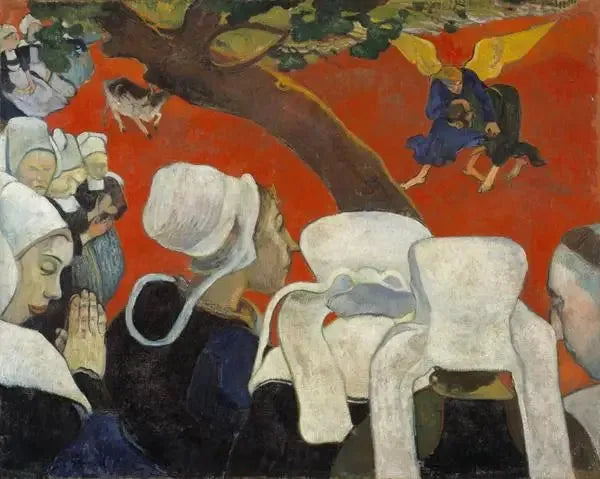 Vision après le sermon - Paul Gauguin image 1 copie de tableau peinte à la main