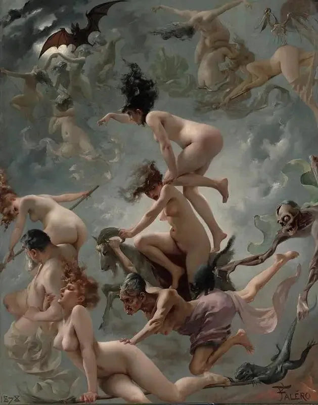 Vision de Faust - Luis Ricardo Falero image 1 copie peinte à la main à l’huile