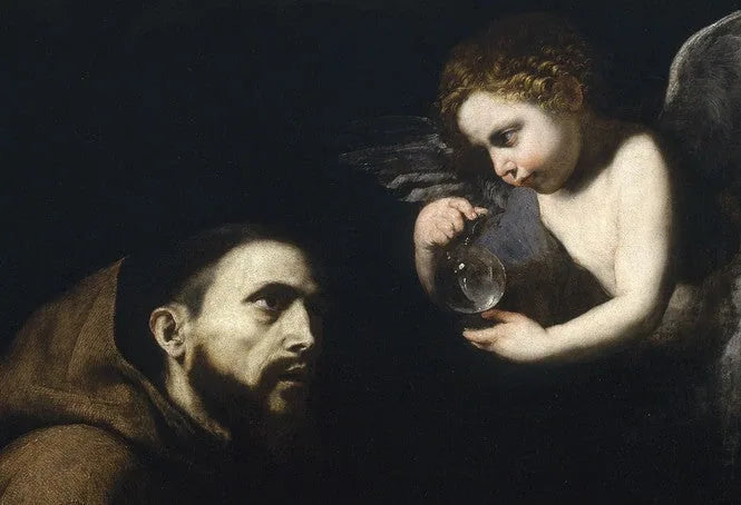 Vision de Saint François d'Assise - Jusepe de Ribera image 1 reproduction de peinture à l’huile