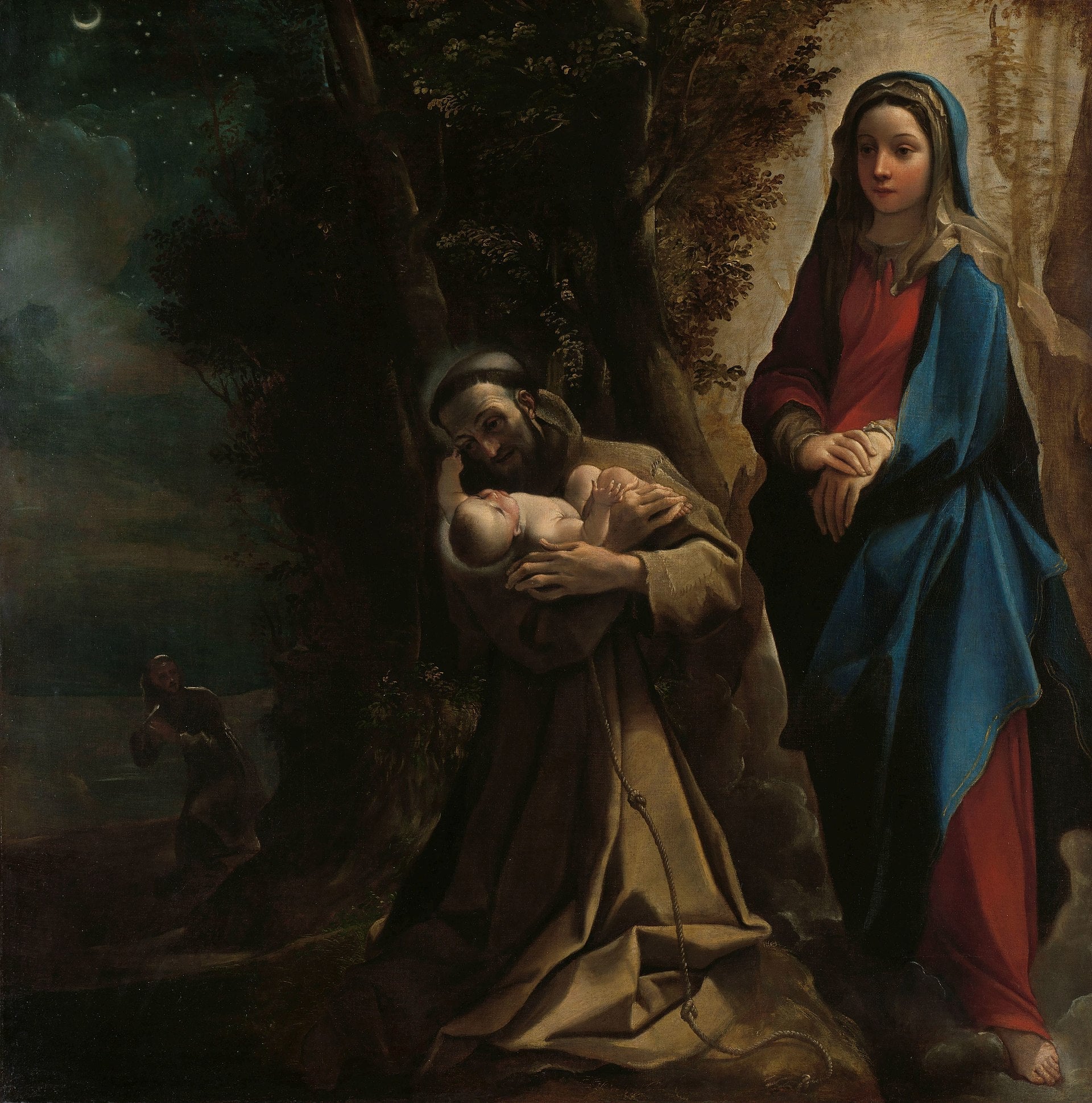 Vision de saint François d'Assise - Ludovico Carracci image 1 tableau peint à l’huile sur toile