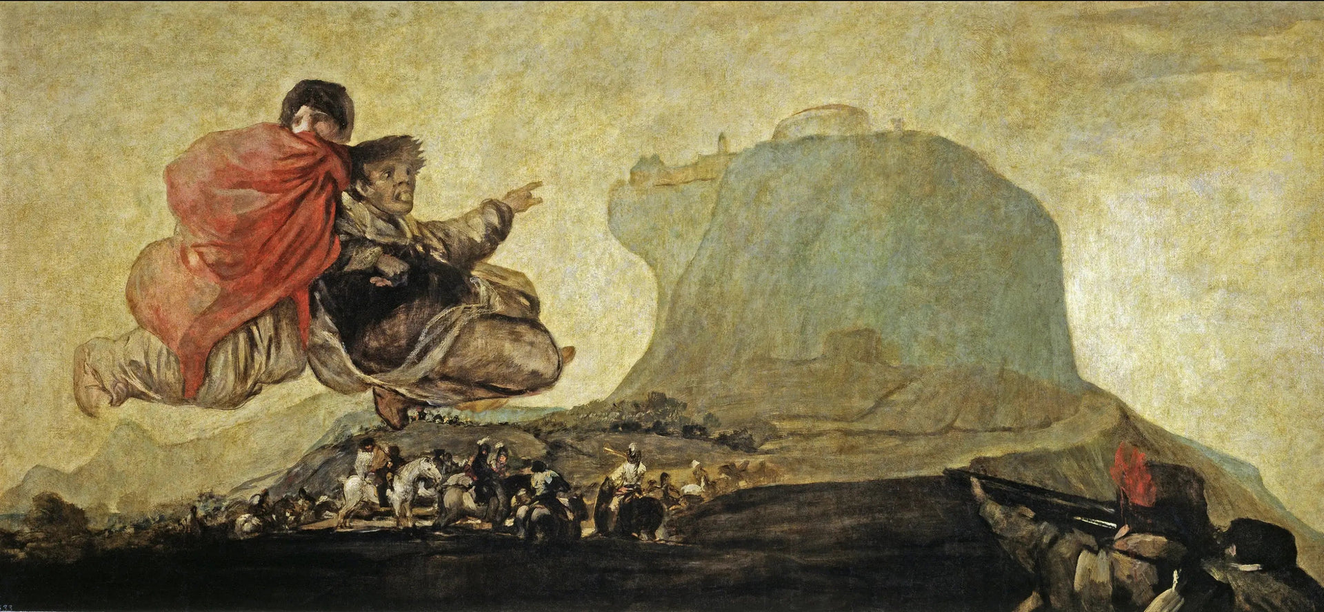 Vision fantastique - Francisco de Goya image 1 copie peinte à la main à l’huile