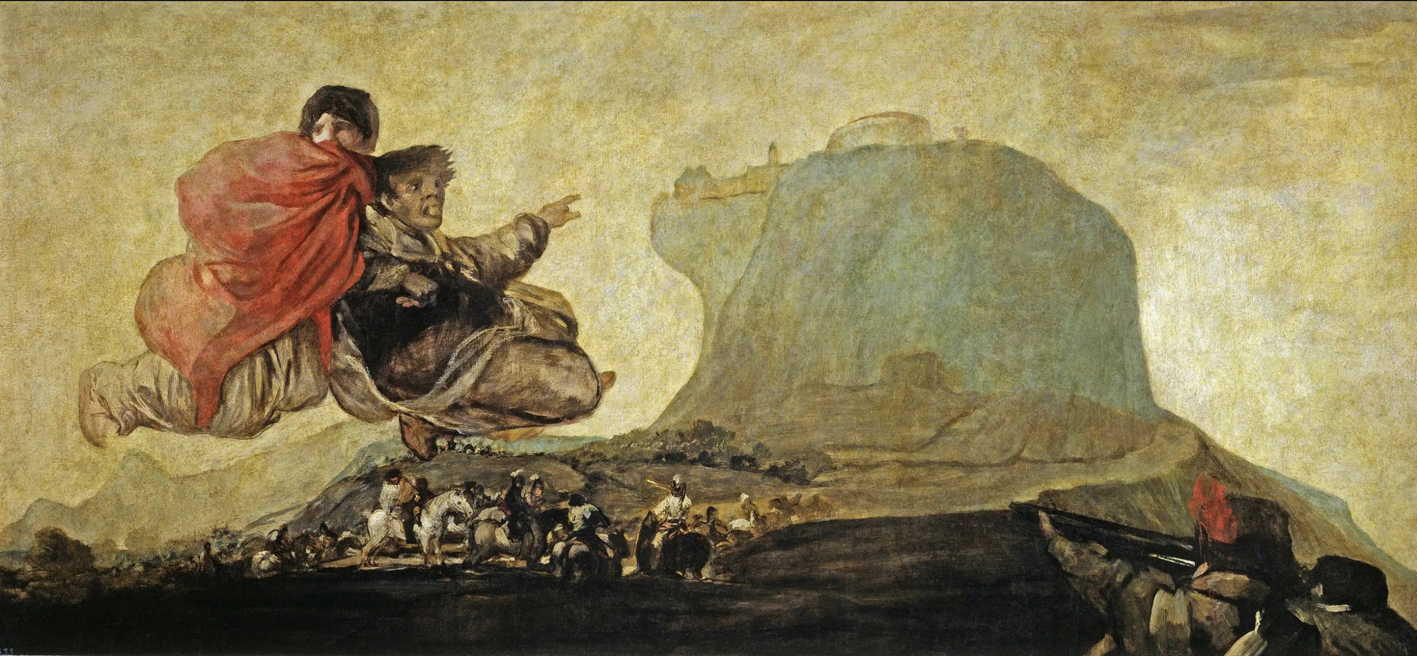 Vision fantastique - Francisco de Goya image 1 copie peinte à la main à l’huile