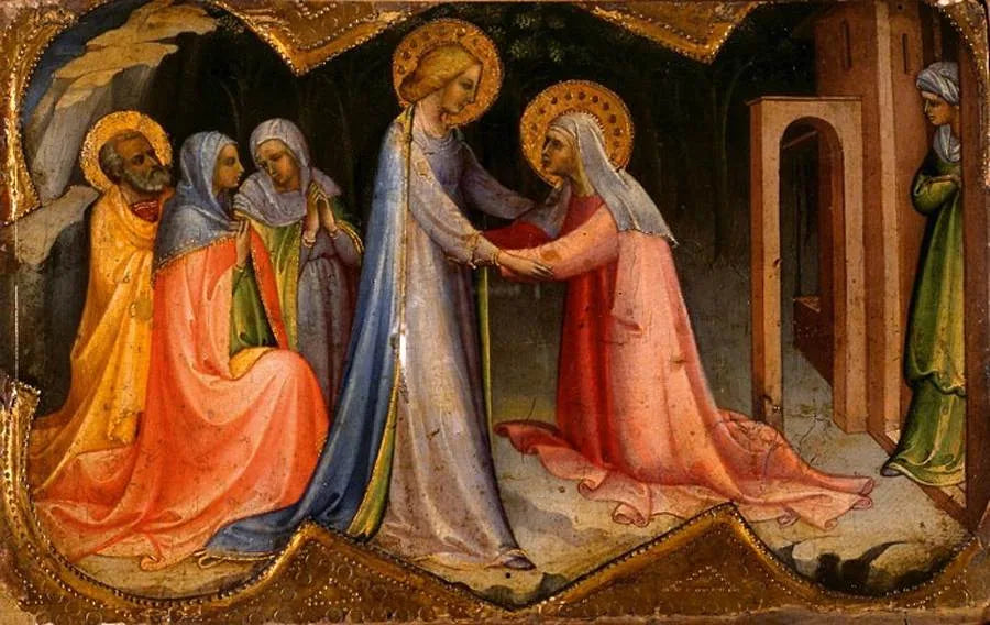 Visitation - Lorenzo Monaco image 1 reproduction de peinture à l’huile