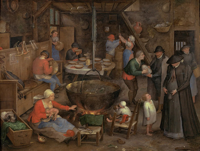 Visite à la ferme - Jan Brueghel l'Ancien
