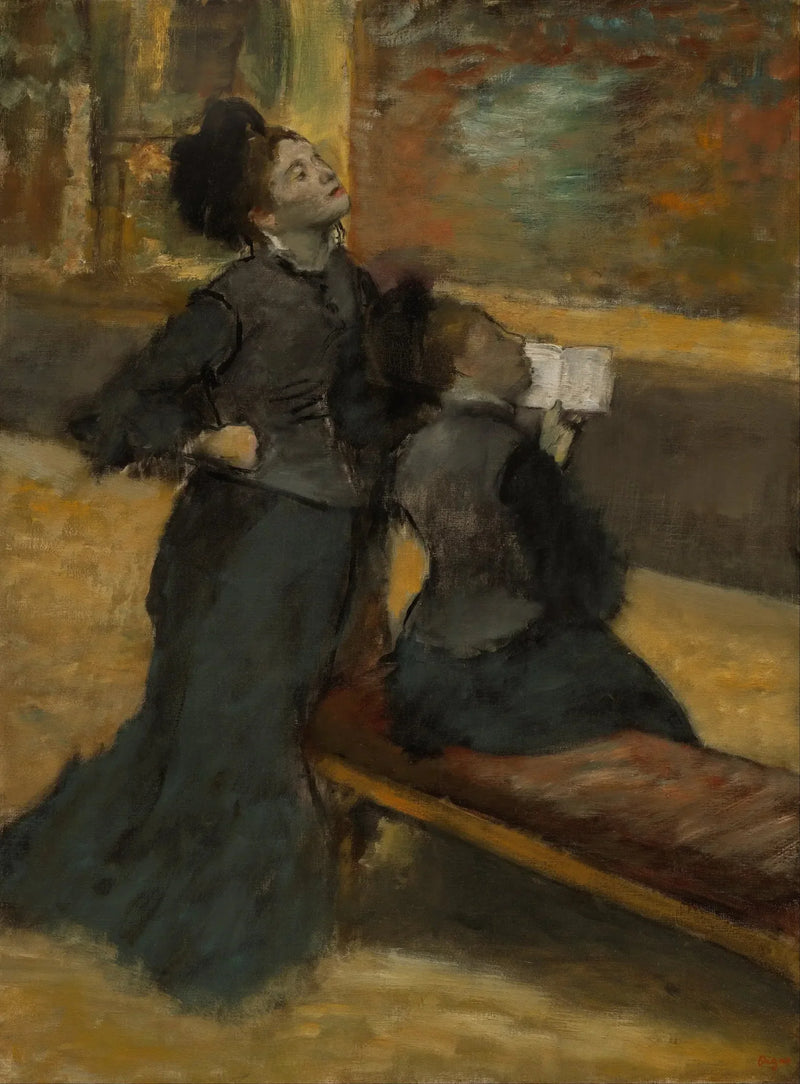 Visite d'un musée - Edgar Degas