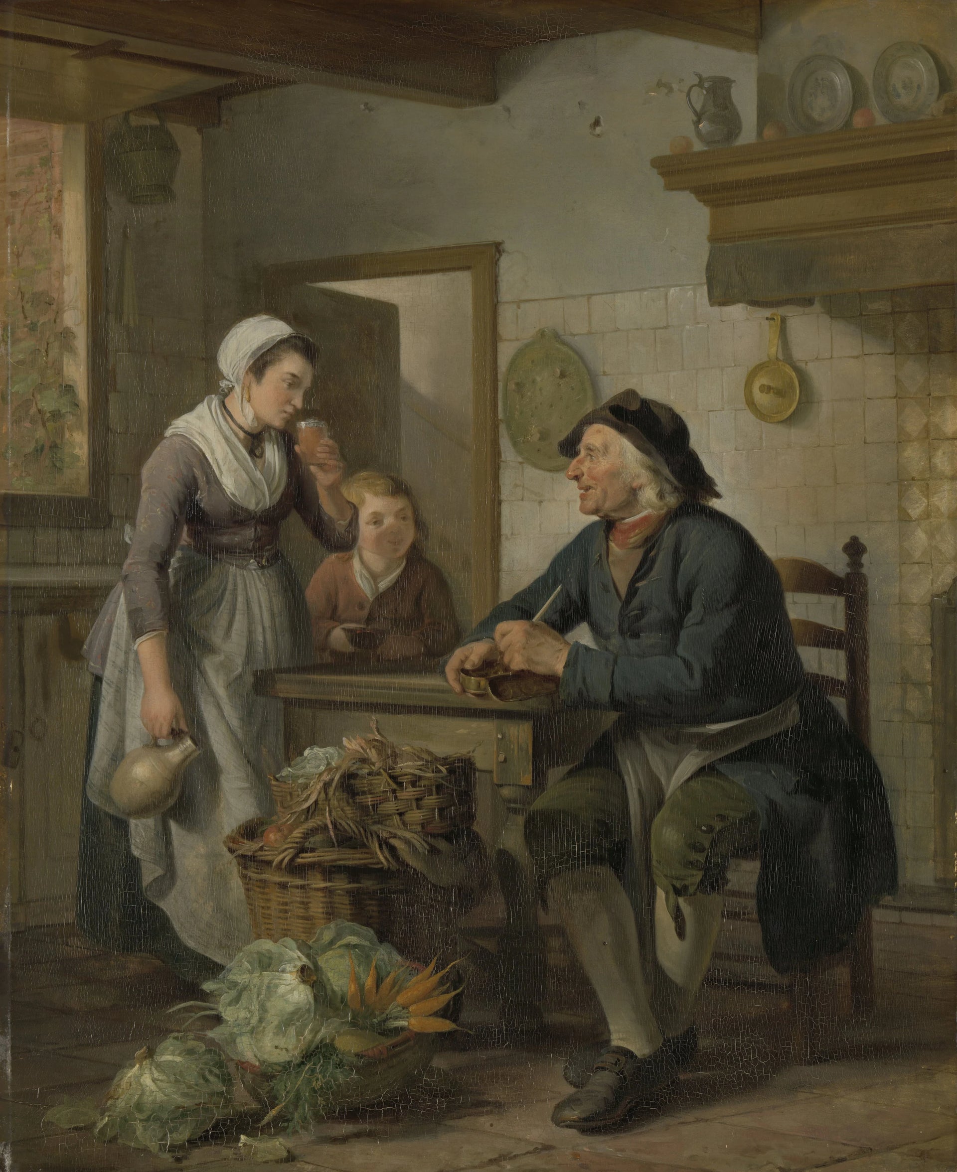 Visite du matin - Adriaan de Lelie