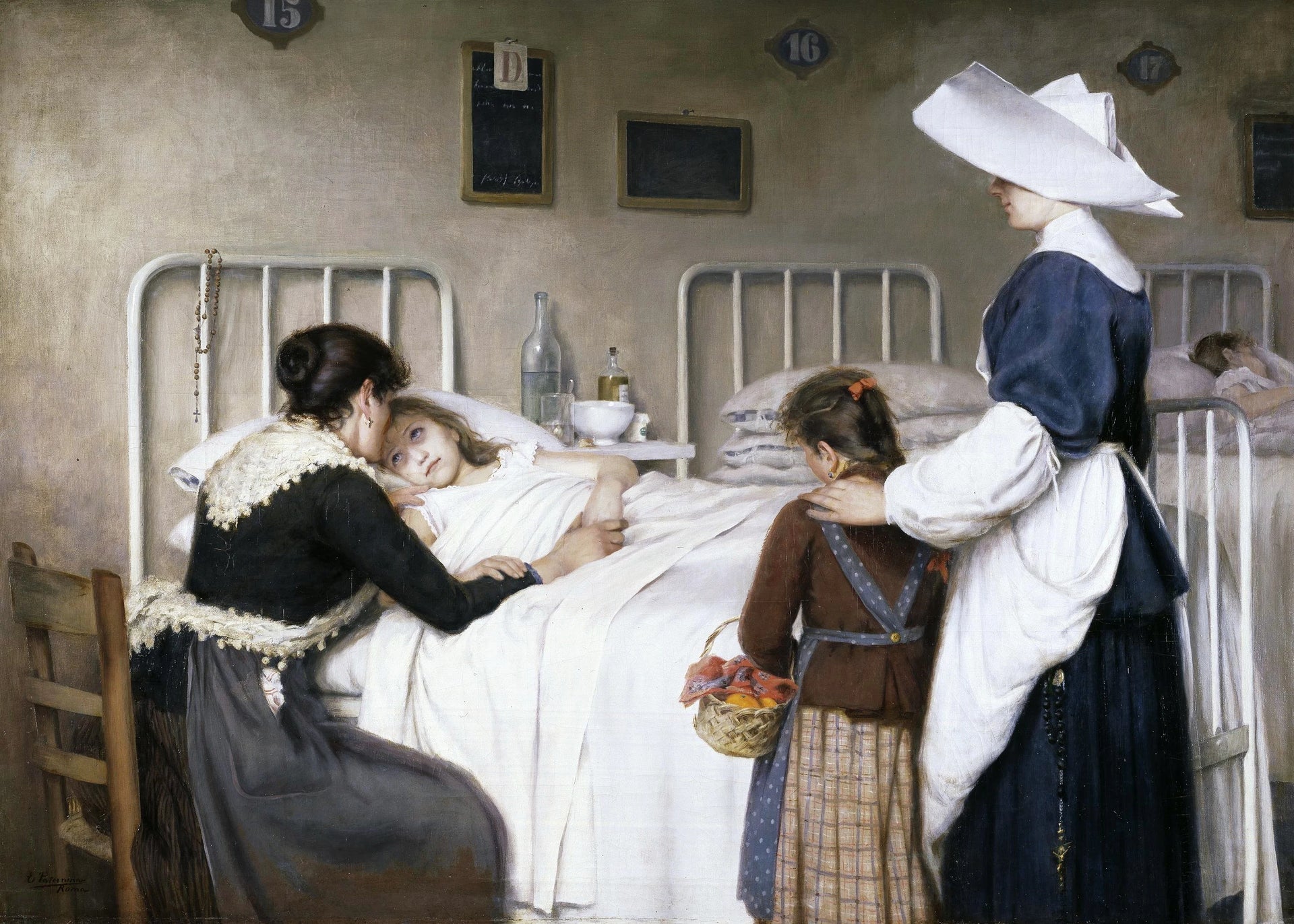 Visite de la mère à l'hôpital - Enrique Paternina García-Cid