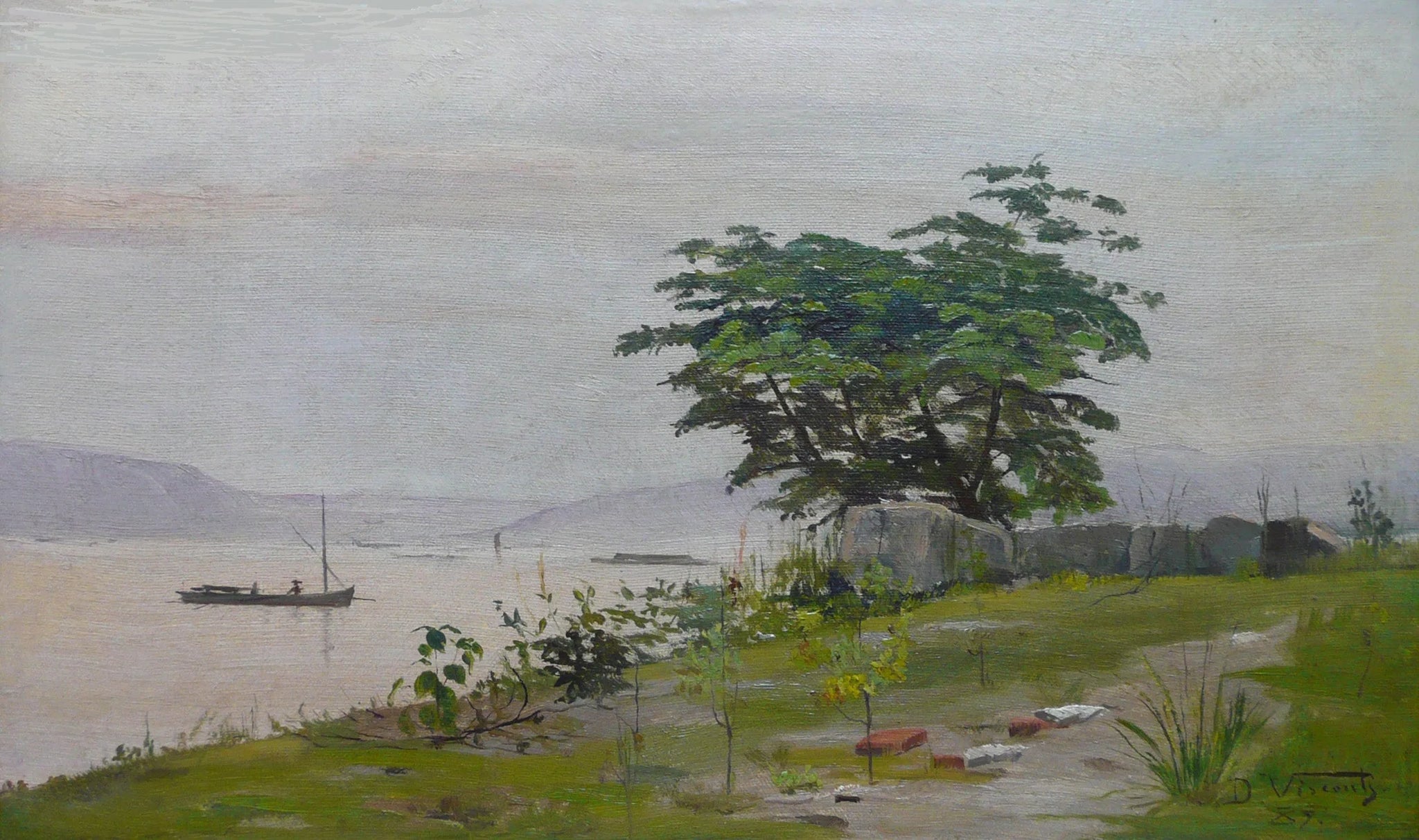 Vista da Gamboa - Eliseu Visconti image 1 copie peinte à la main à l’huile