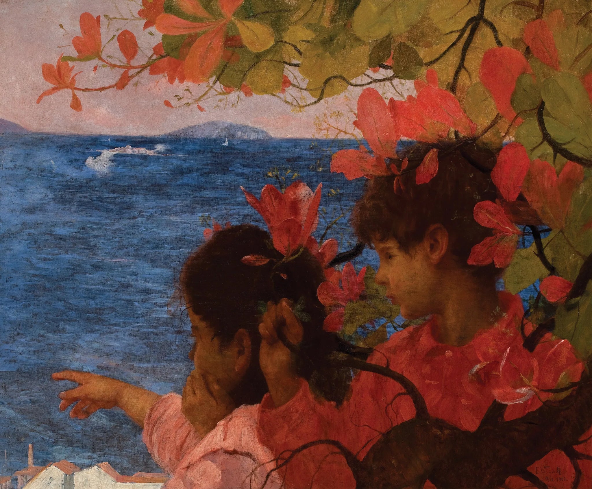 Vista do mar - Eliseu Visconti image 1 reproduction d’œuvre d’art à l’huile