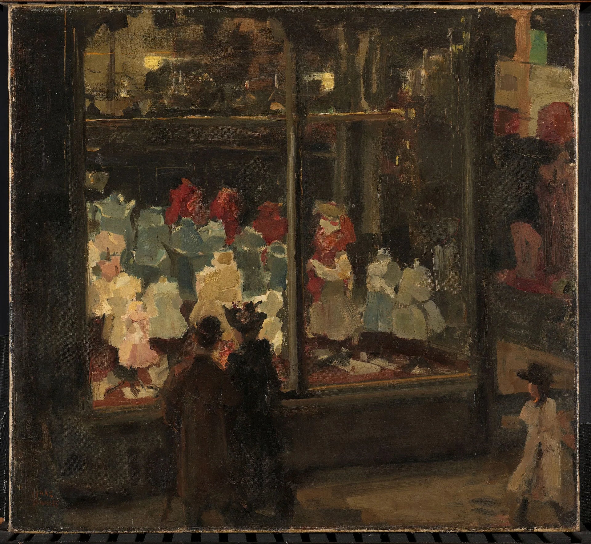 Vitrine de magasin - Isaac Israëls image 1 copie peinte à la main à l’huile