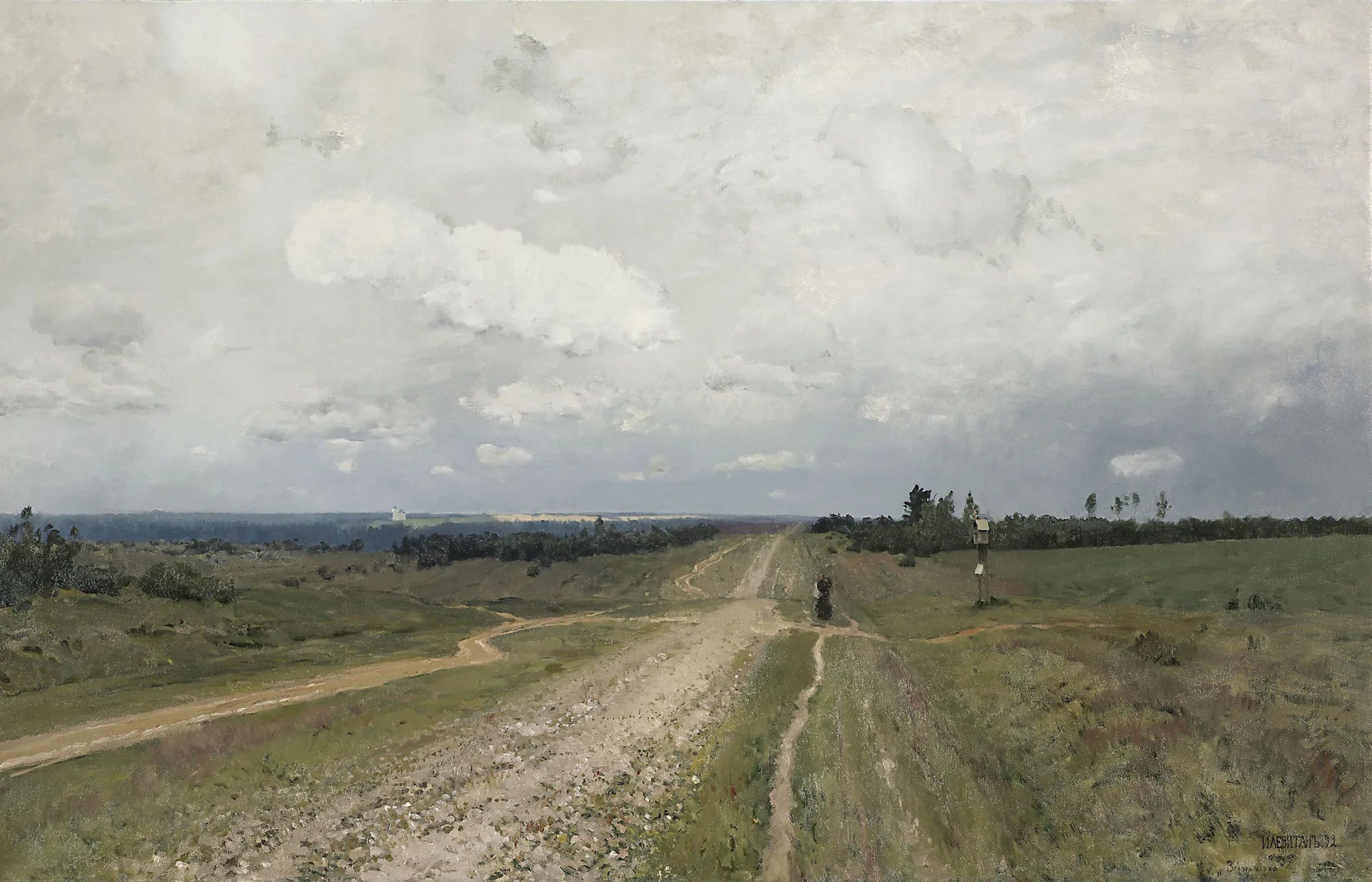 Vladimirka - Isaac Levitan image 1 tableau peint à l’huile sur toile