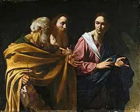 Vocation de saint Pierre et saint André - Le Caravage image 1 reproduction de peinture à l’huile