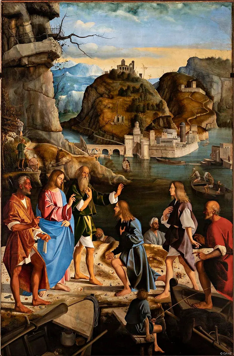 Vocation des fils de Zébédée - Marco Basaiti image 1 reproduction artisanale de tableau
