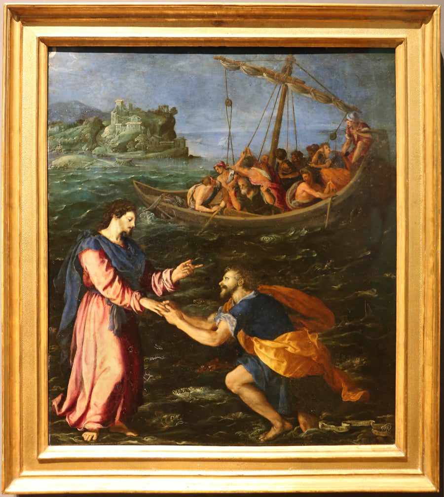 La Vocation de saint Pierre marchant sur les eaux - Alessandro Allori