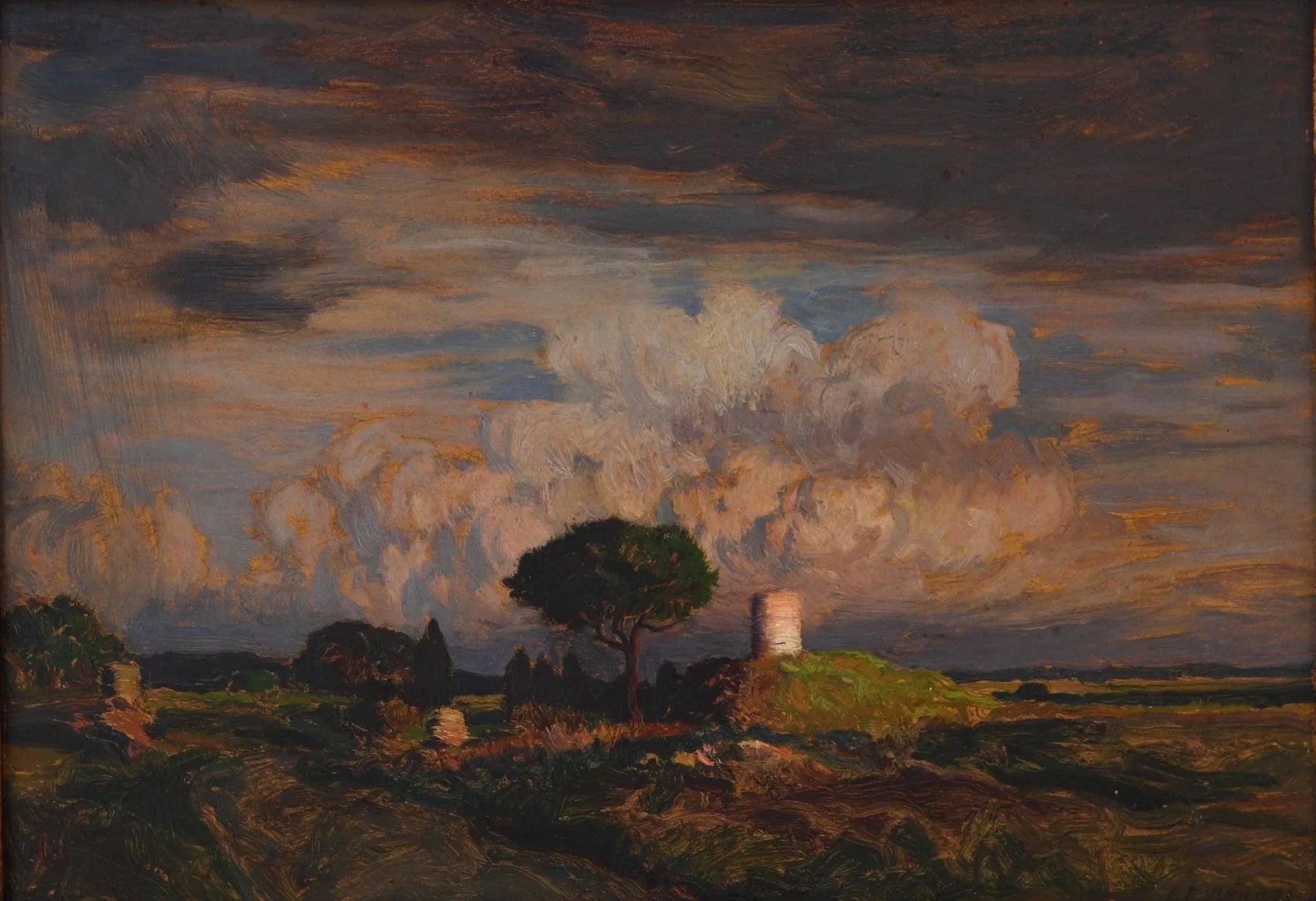 Voie Appienne (Paisaje) - René Ménard image 1 copie de tableau peinte à la main