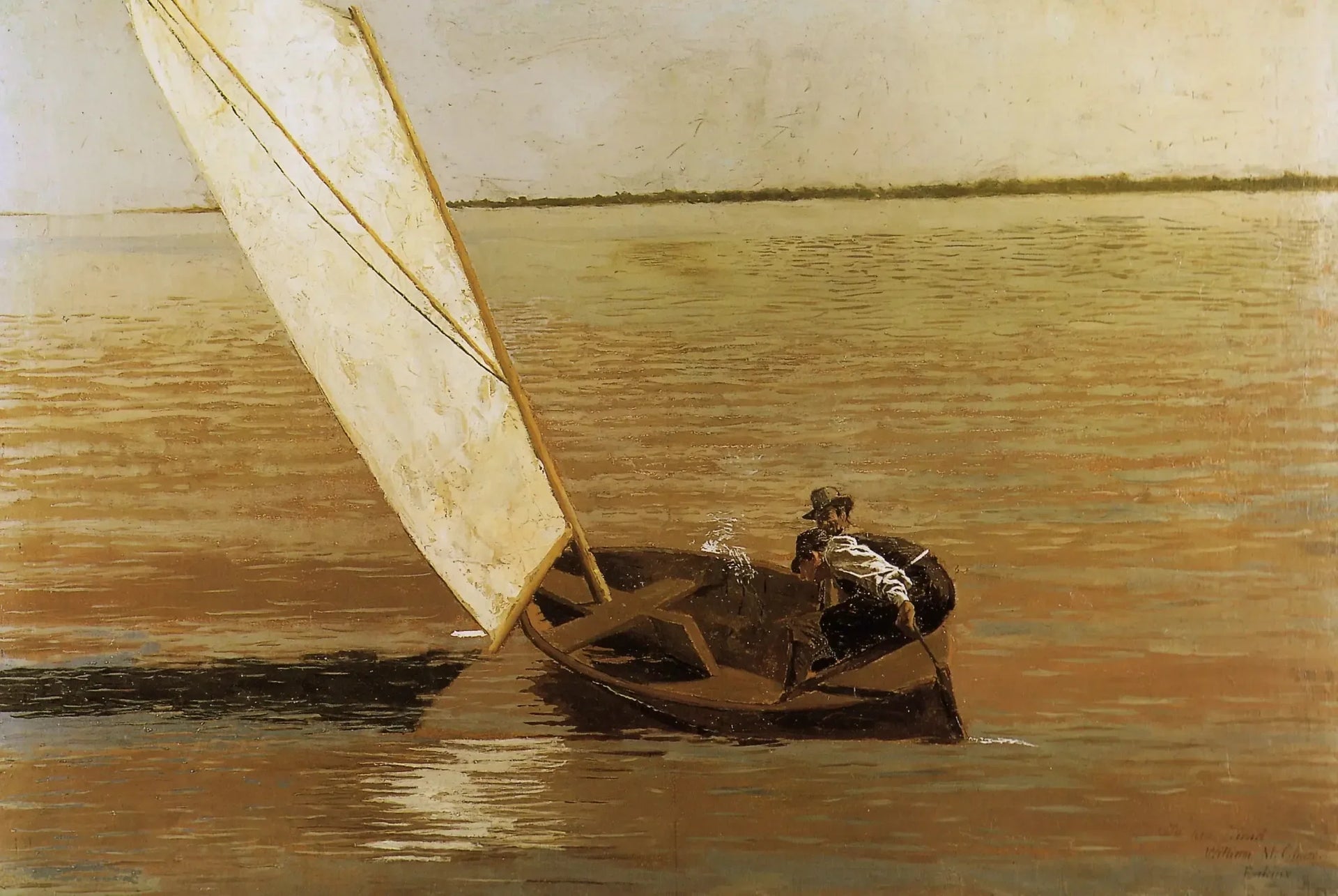 Voile - Thomas Eakins image 1 tableau peint à l’huile sur toile