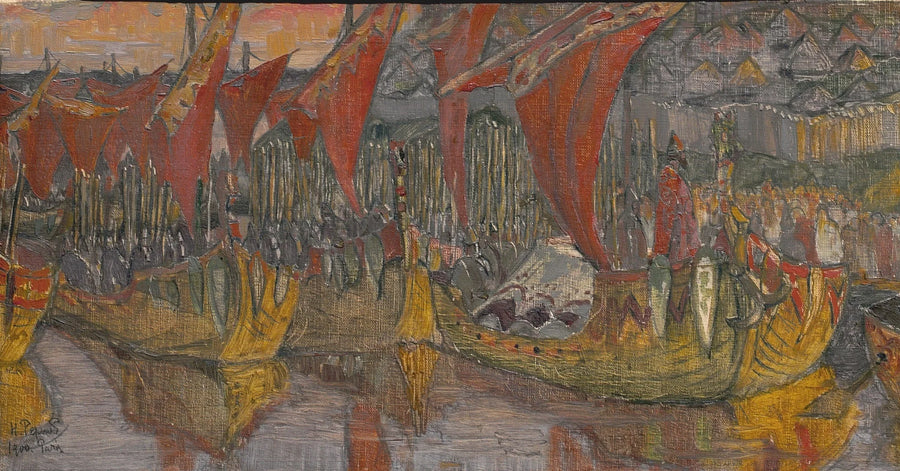 Voiles rouges. La campagne du prince Vladimir à Korsoun - Nicolas Roerich