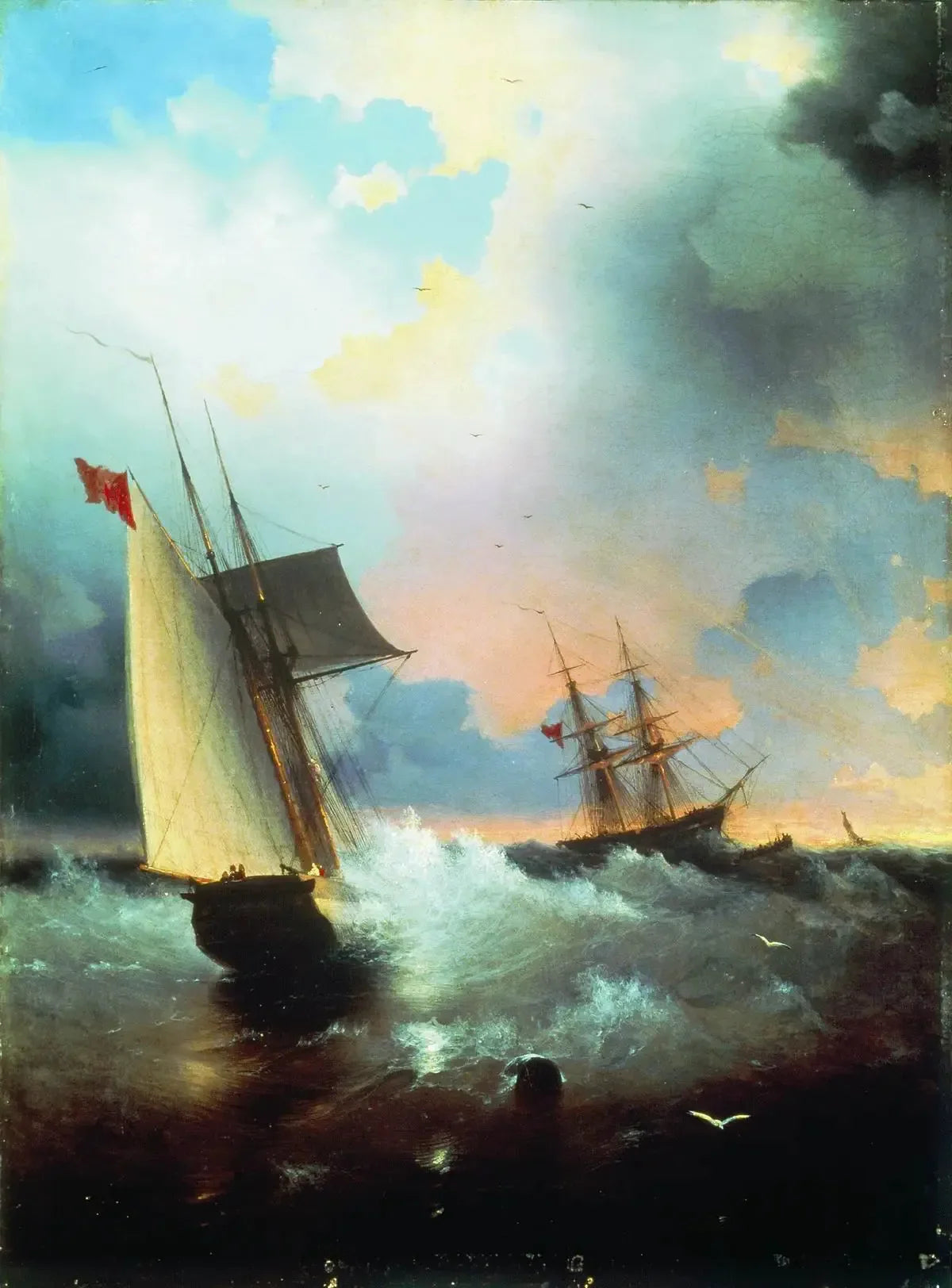 Voilier . - Ivan Aïvazovski image 1 reproduction artisanale de tableau
