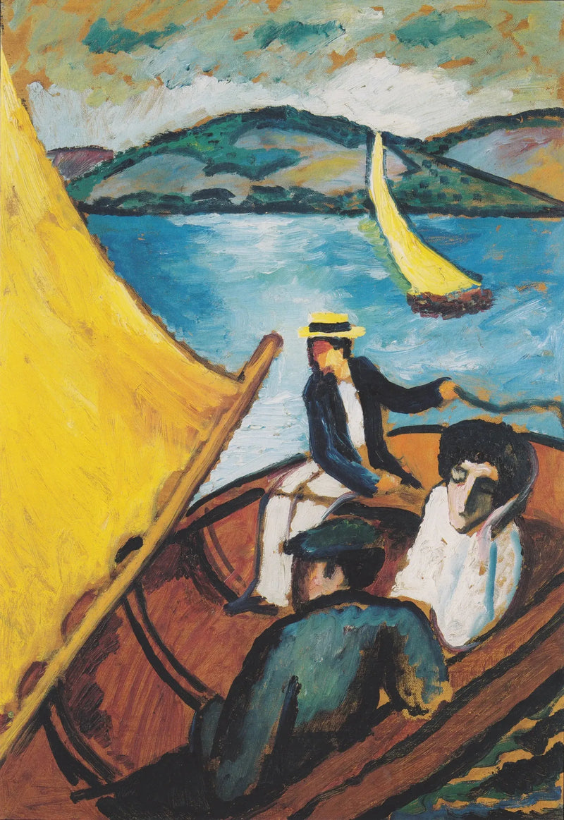 Voilier sur le Tegernsee - August Macke
