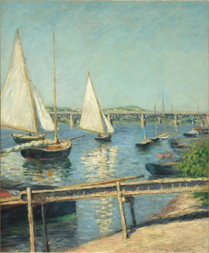 Voiliers à Argenteuil - Gustave Caillebotte