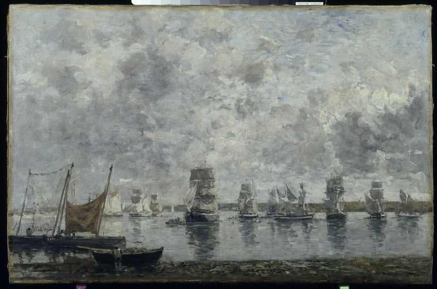 Voiliers, Camaret. - Eugène Boudin