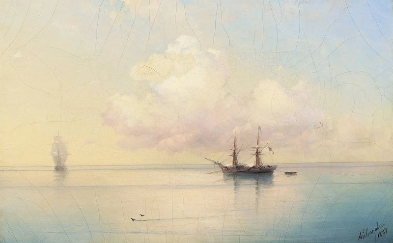 Voiliers par temps calme. - Ivan Aïvazovski
