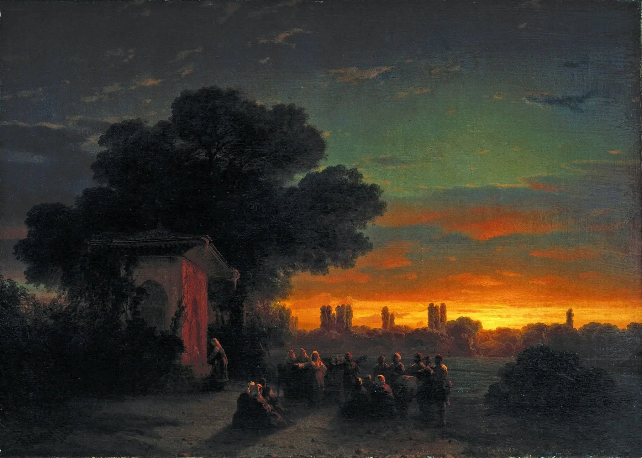 Voir en Crimée au coucher du soleil - Ivan Aïvazovski image 1 tableau peint à l’huile sur toile