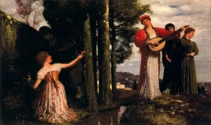 Vois ! Tout droit aux plaines - Arnold Böcklin image 1 reproduction réalisée par Alpha Reproduction